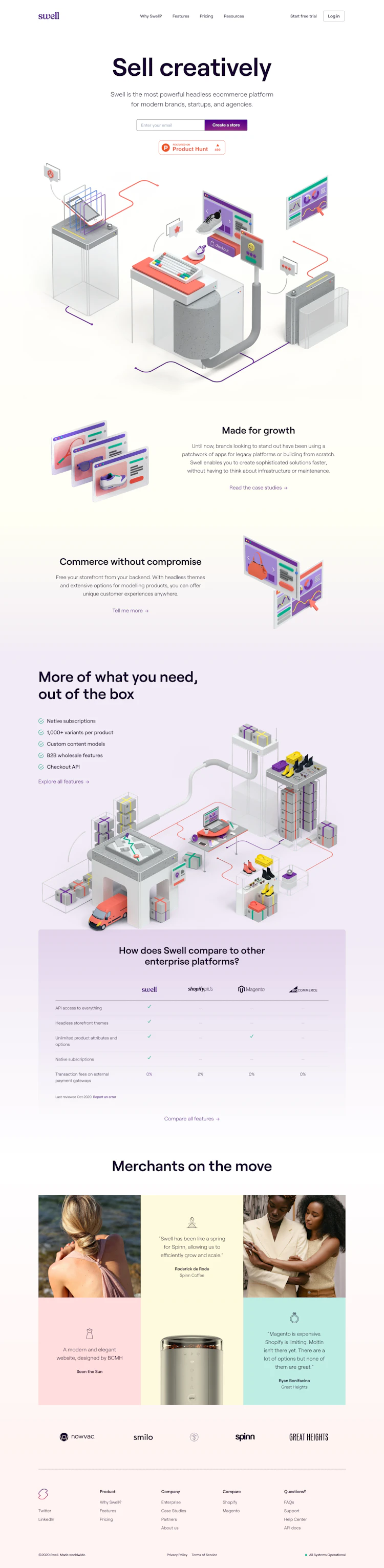 Swell Landing Page screenshot