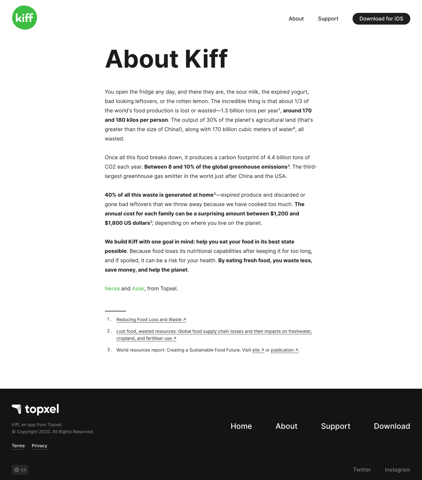 Kiff About screenshot