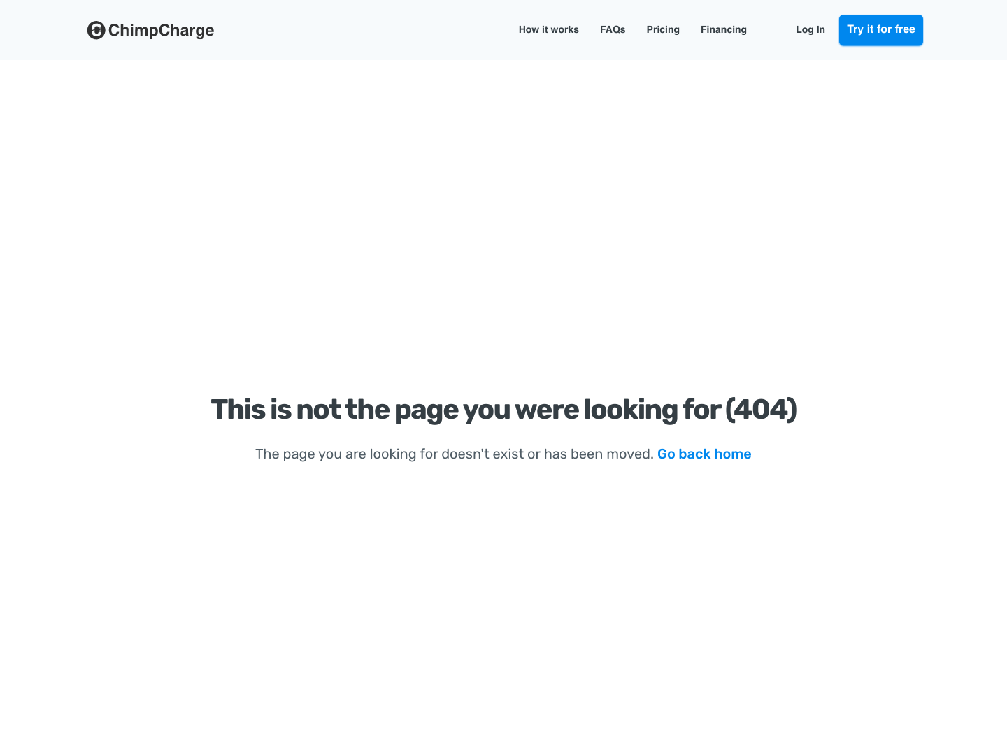 ChimpCharge Notfound screenshot
