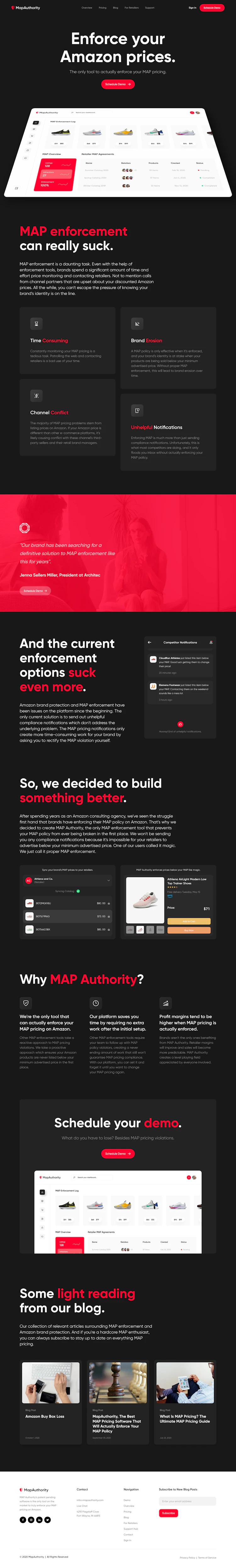 Mapauthority Landing Page screenshot