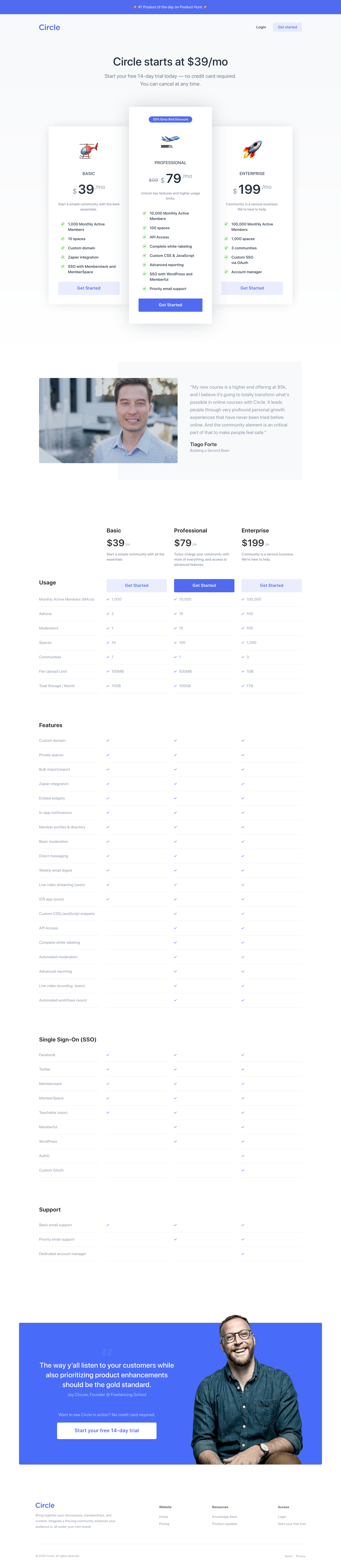 Circle Pricing screenshot