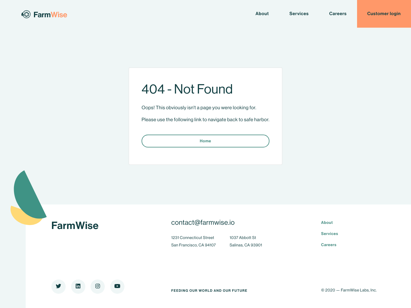 Farmwise Notfound screenshot