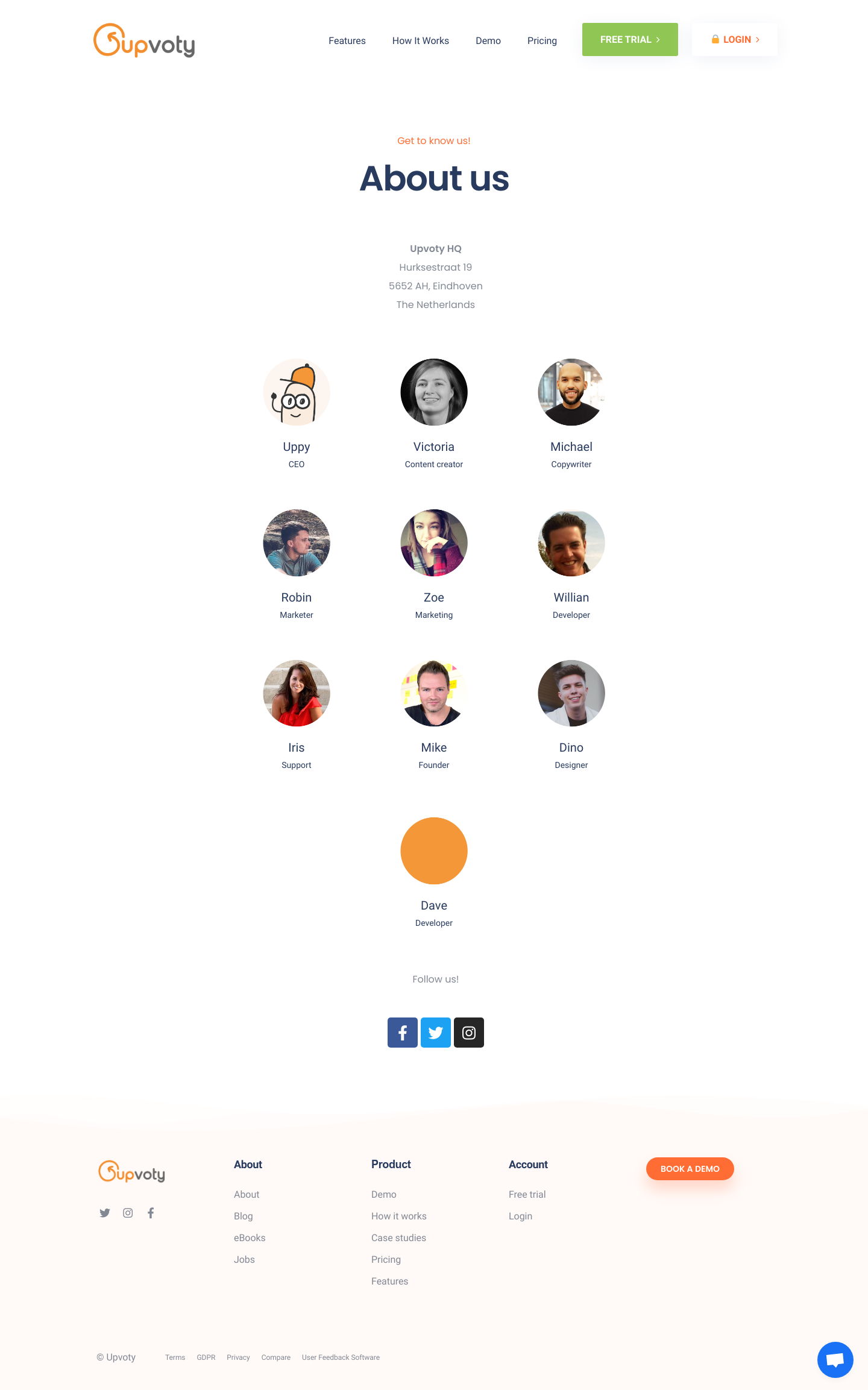 Upvoty About screenshot
