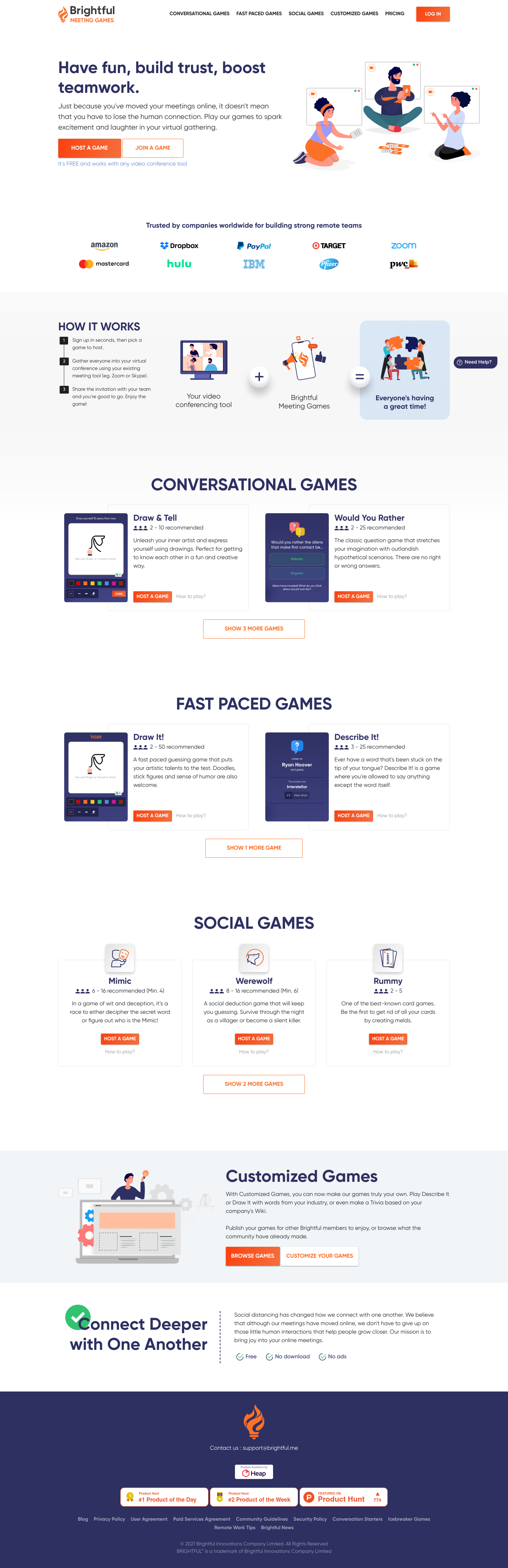 Brightful Landing Page screenshot