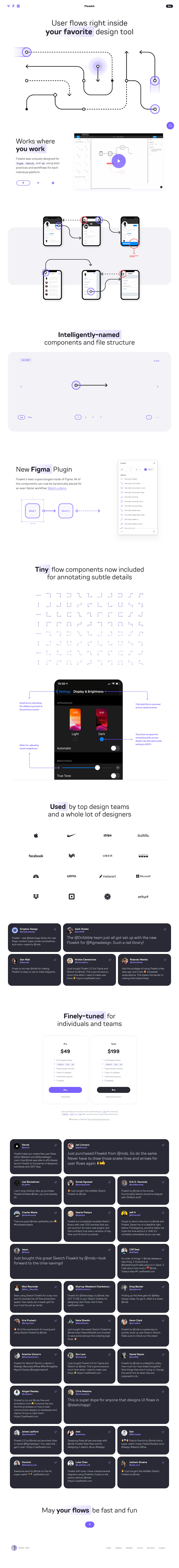 Useflowkit Landing Page screenshot