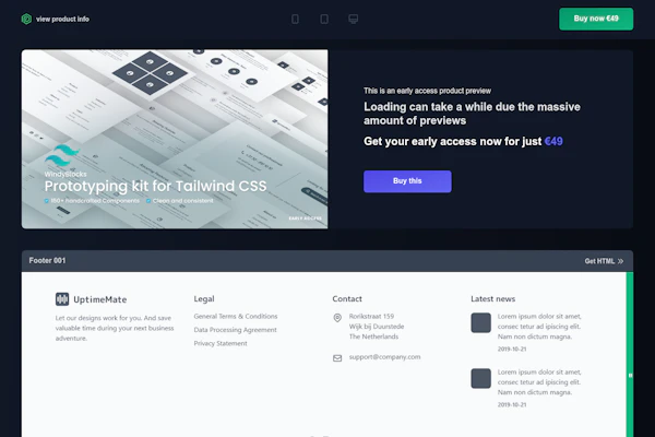 Windyblocks template screenshot