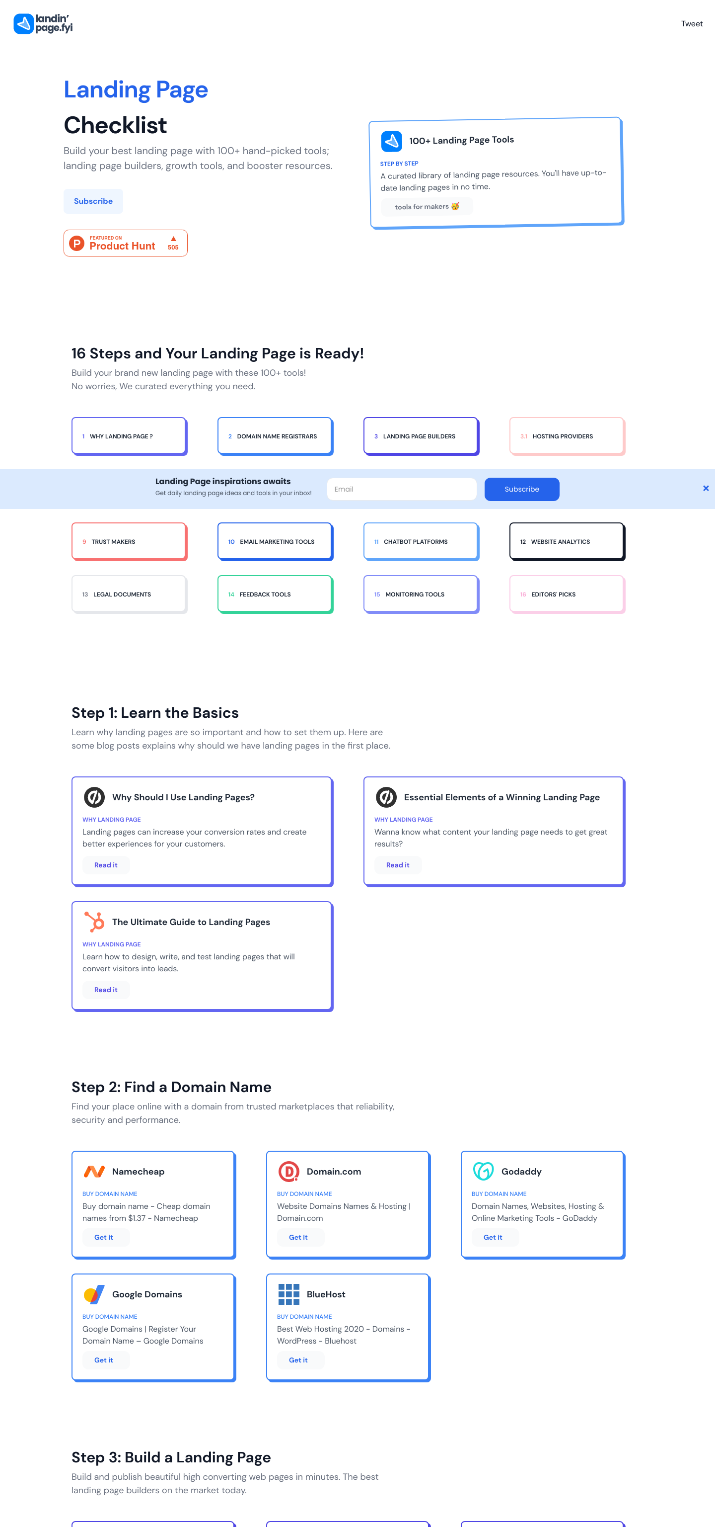 Landingpage.fyi Landing Page screenshot