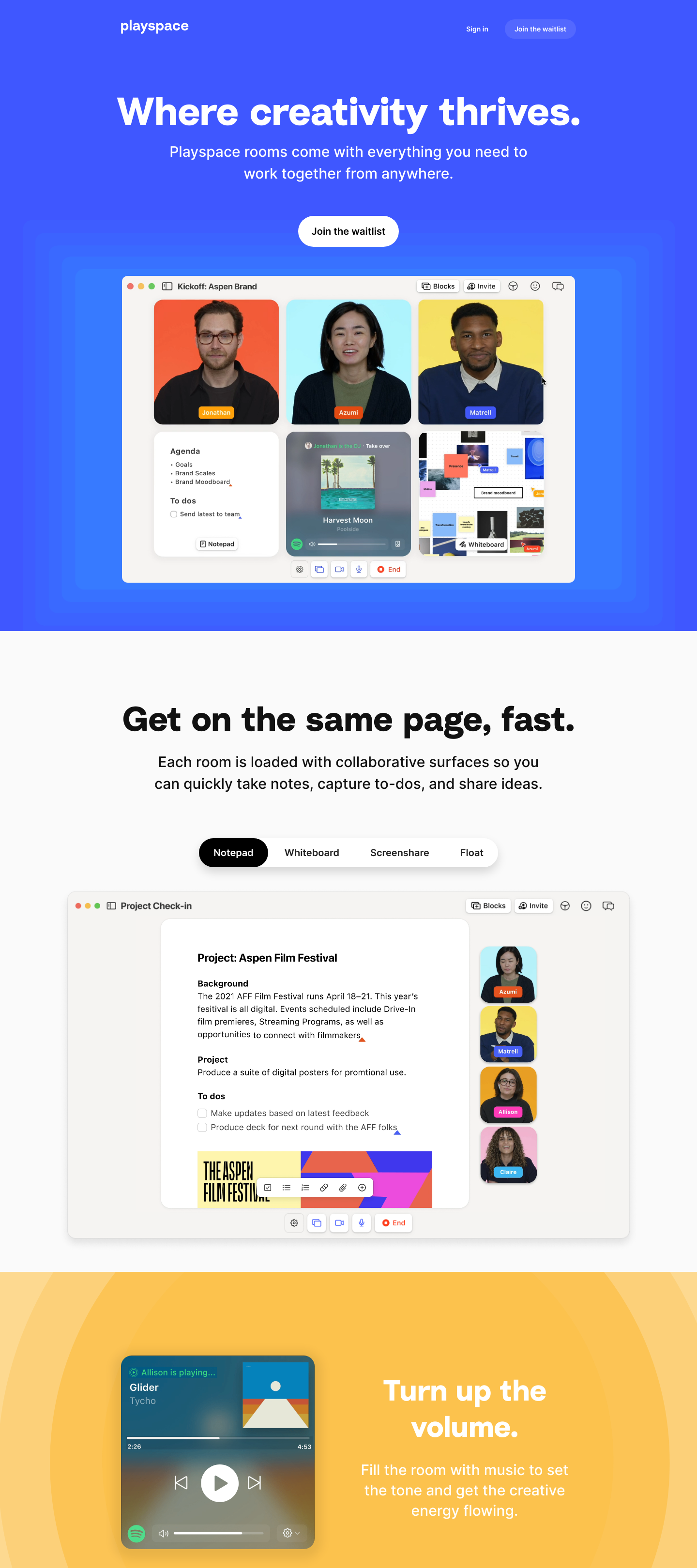 Play Landing Page screenshot