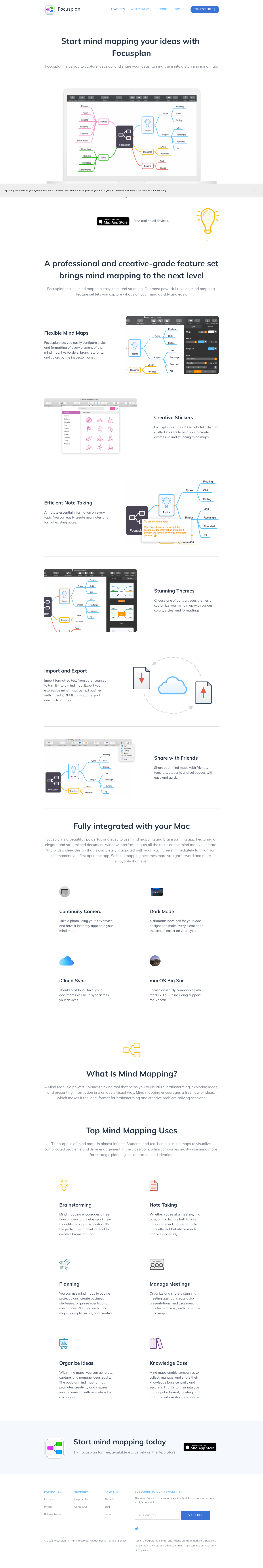 Focusplan Landing Page screenshot
