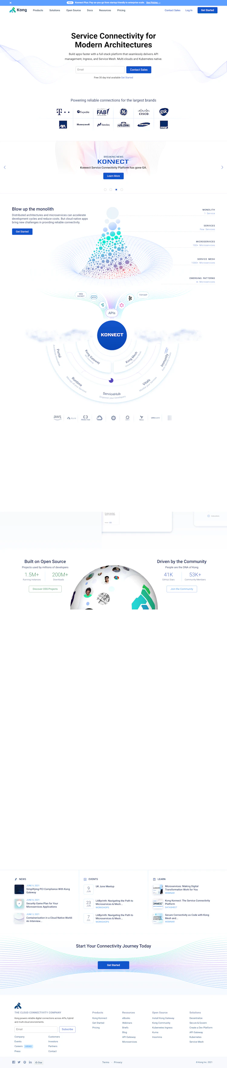 KongHQ Landing Page screenshot