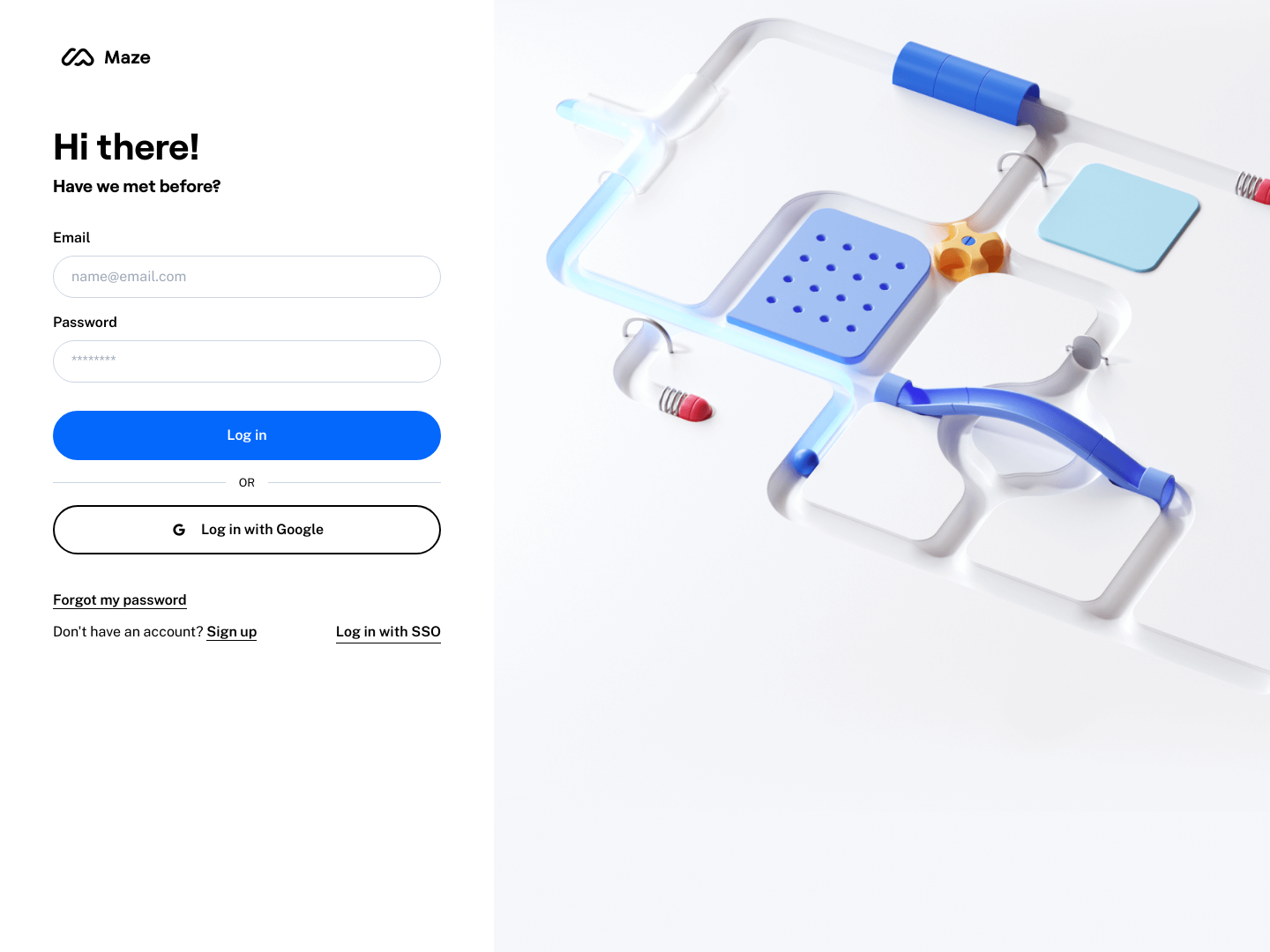 Maze Login screenshot