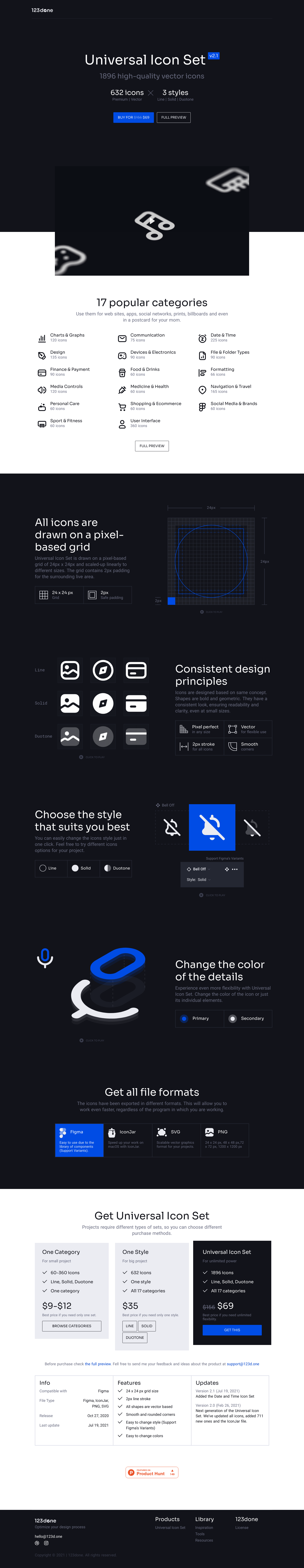 123d Landing Page screenshot