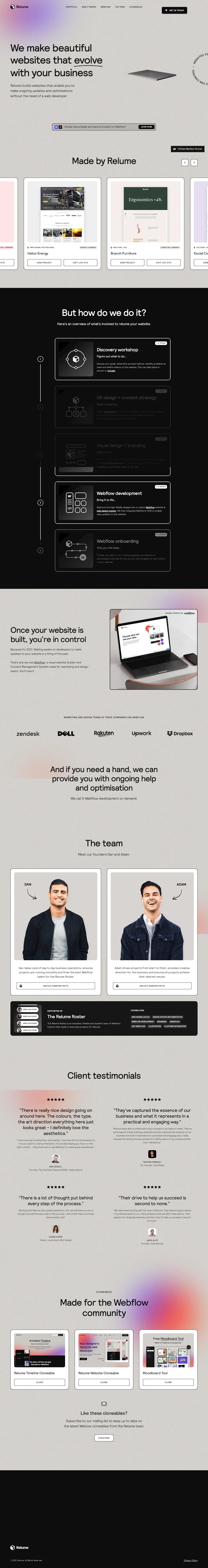 Relume Landing Page screenshot