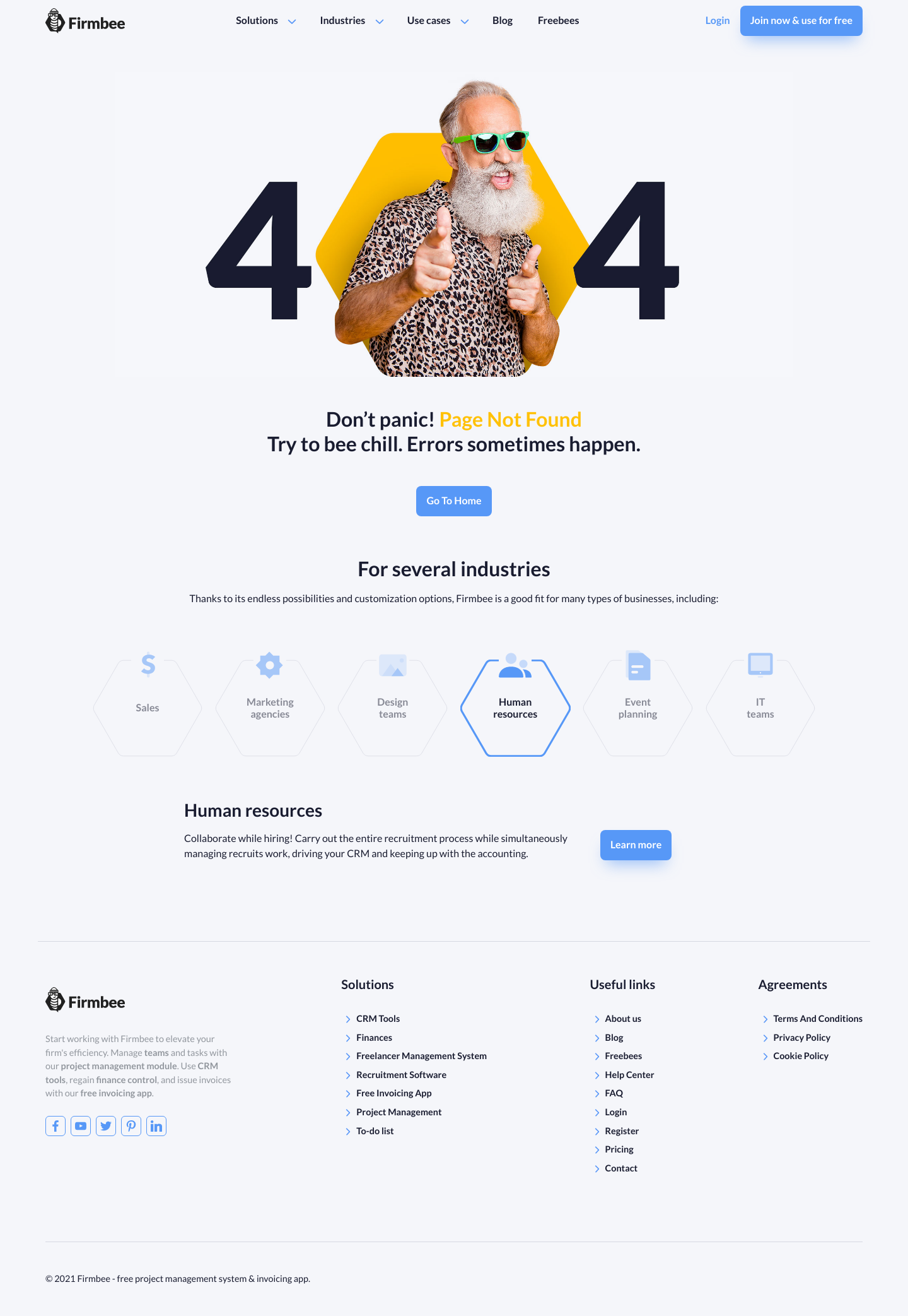 Firmbee Notfound screenshot