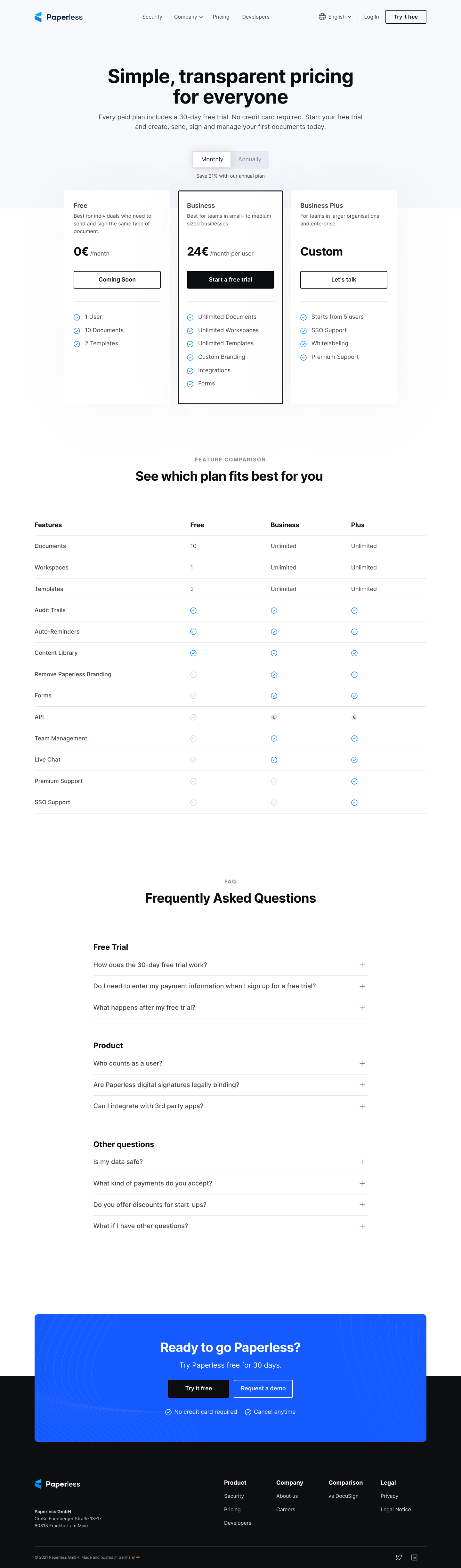 Paperless Pricing screenshot