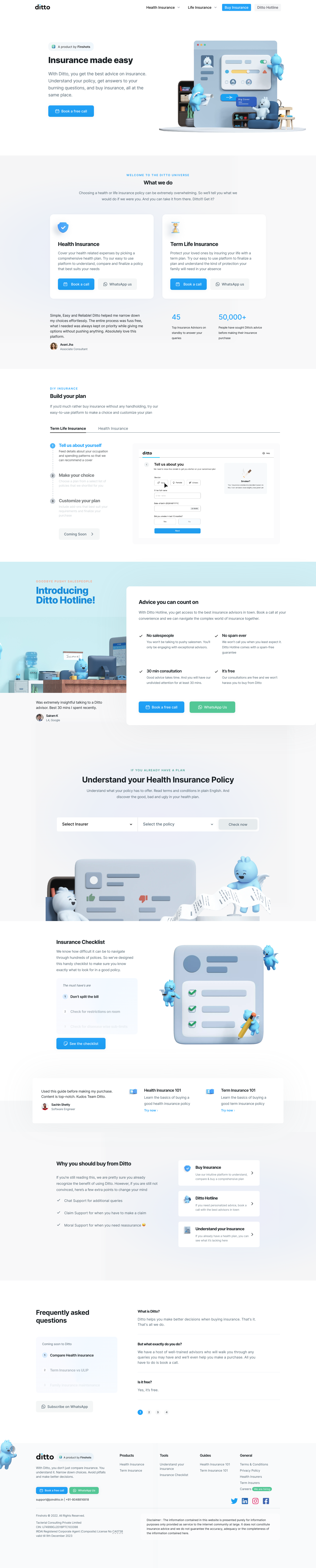 Joinditto Landing Page screenshot