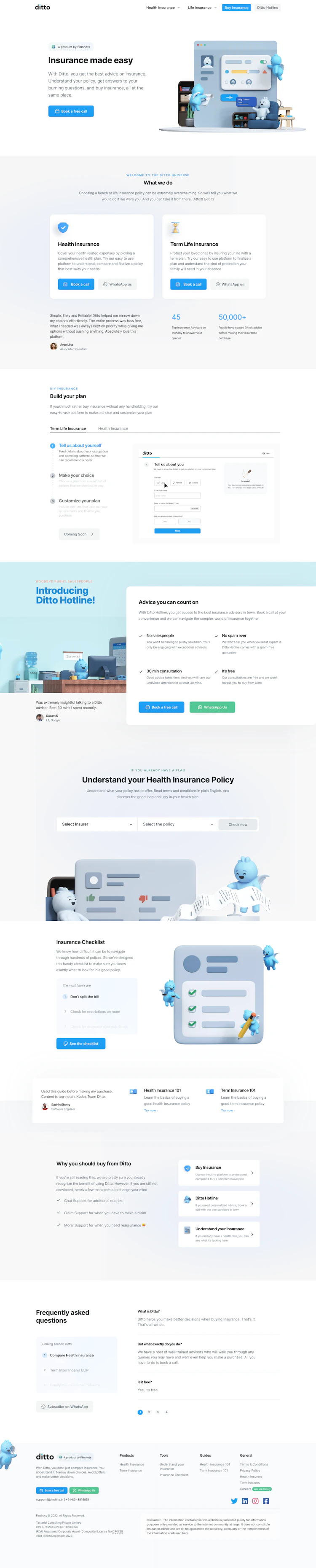 Joinditto Landing Page screenshot