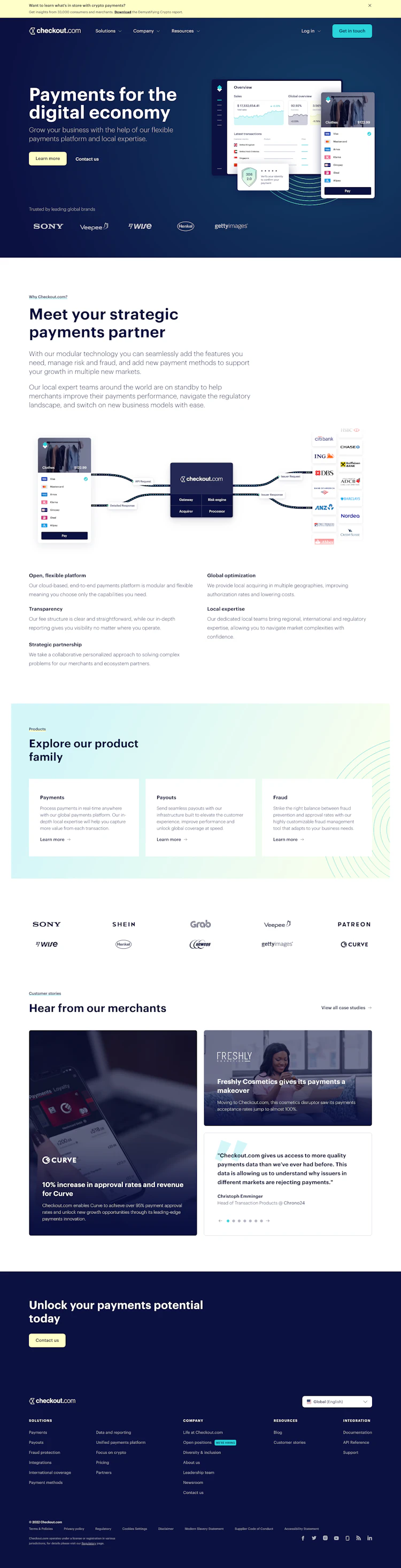 Checkout Landing Page screenshot