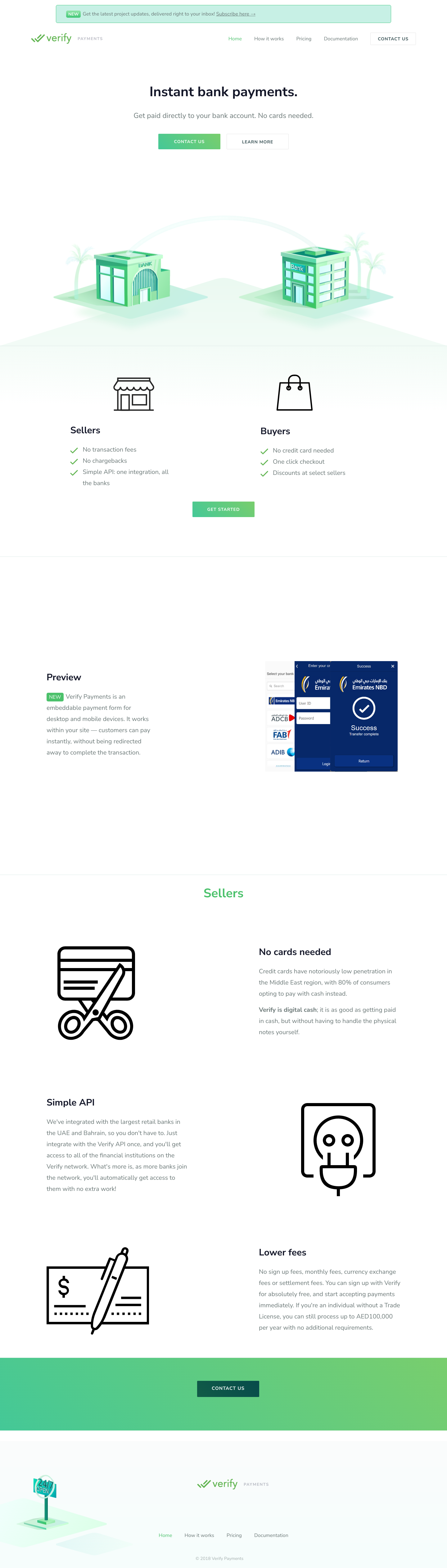 Verify Landing Page screenshot