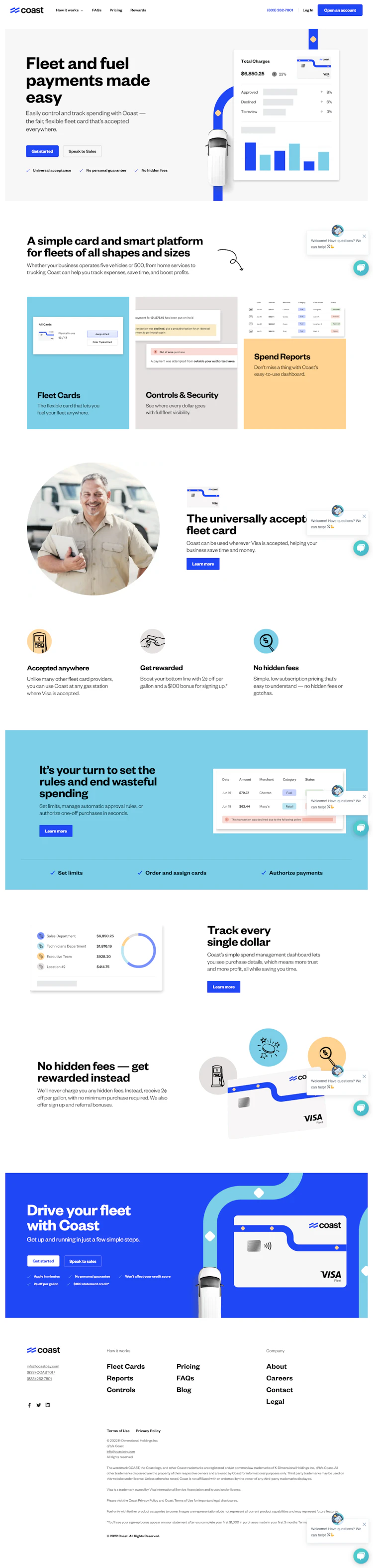 Coastpay Landing Page screenshot