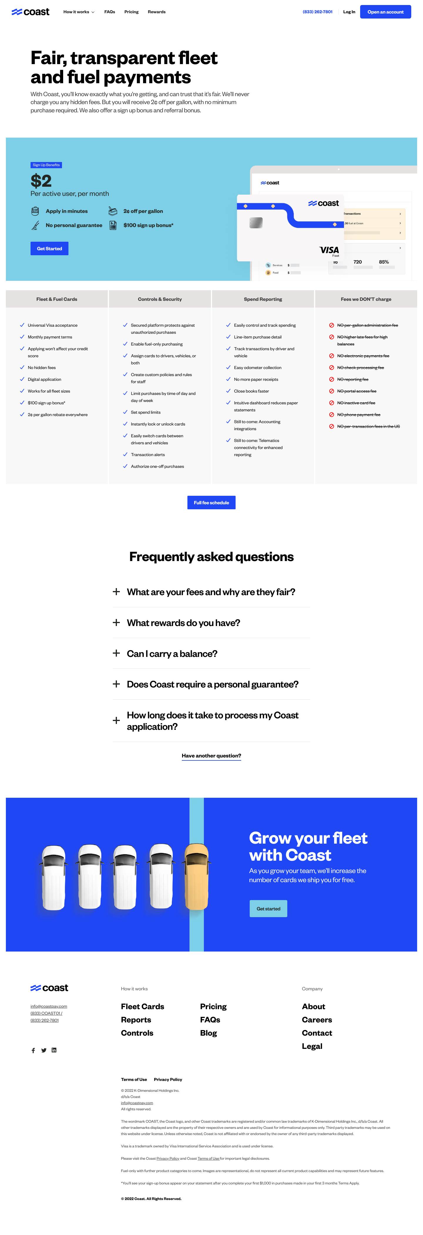 Coastpay Pricing screenshot
