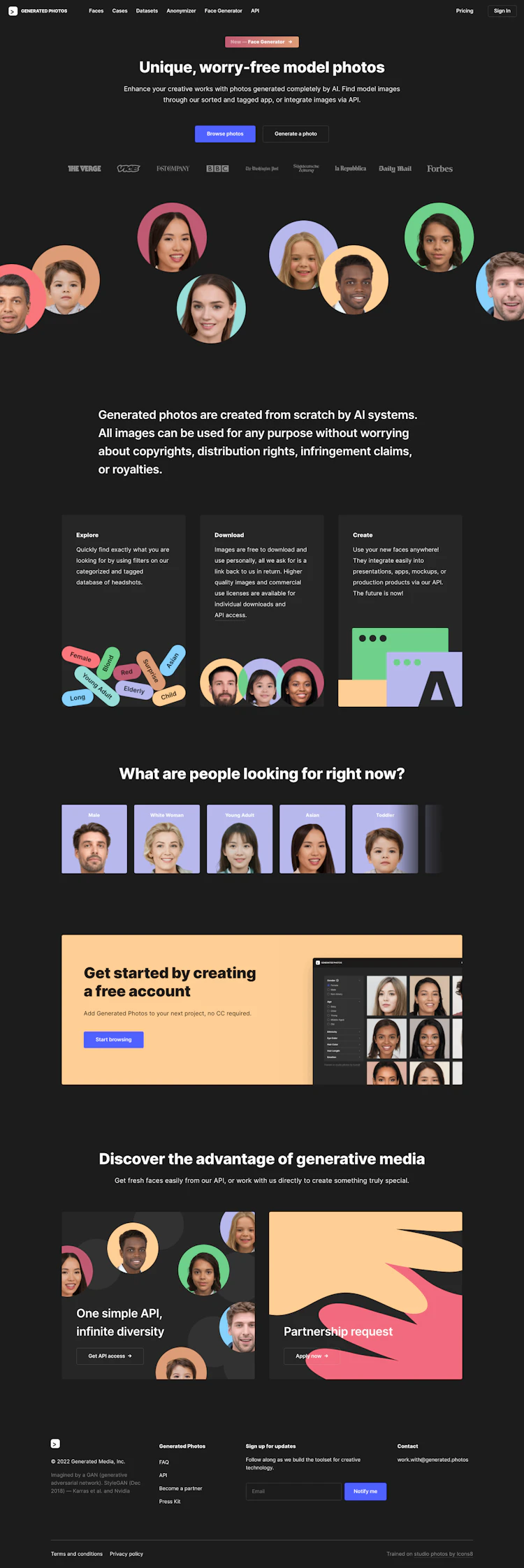 Generated Landing Page screenshot