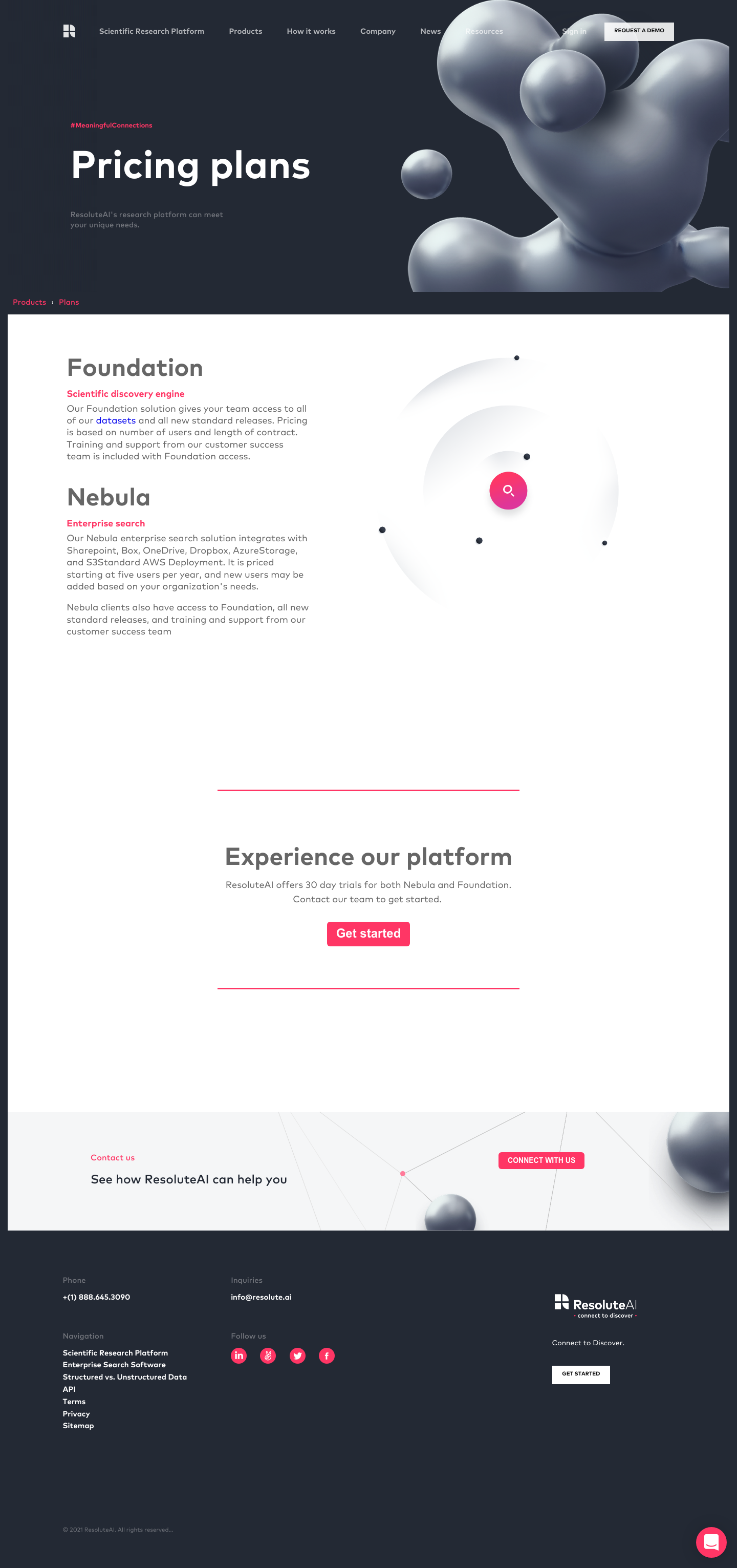 Resolute Pricing screenshot