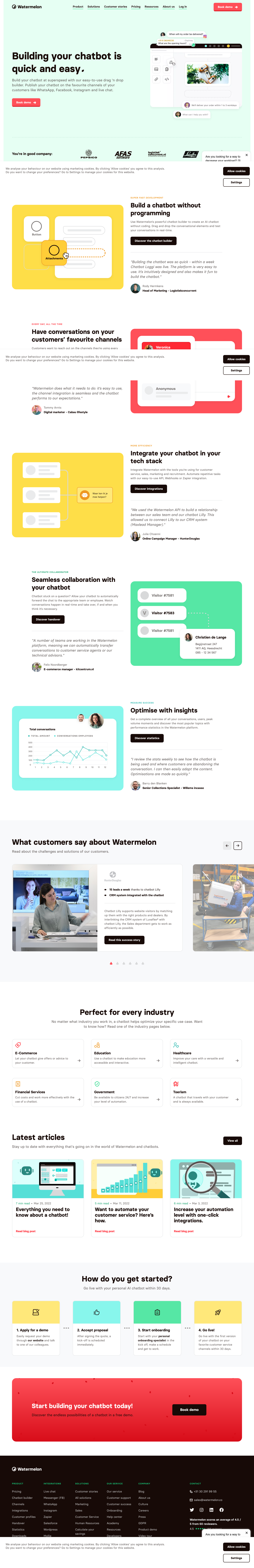 Watermelon Landing Page screenshot