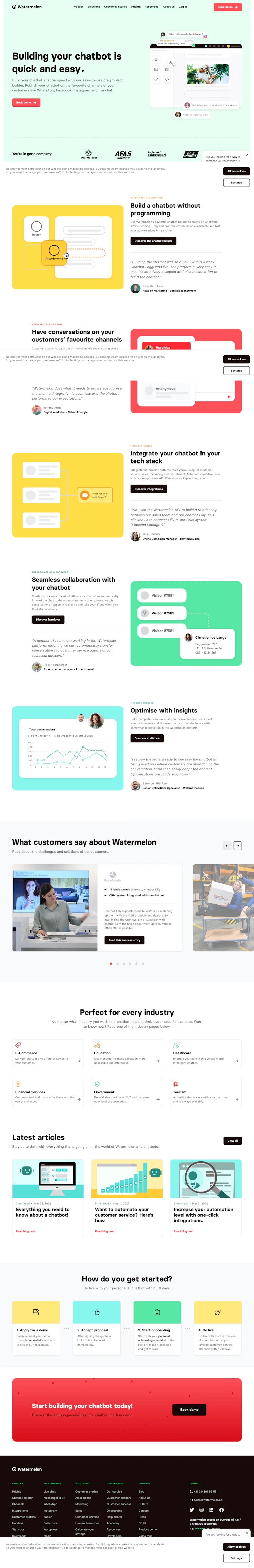Watermelon Landing Page screenshot