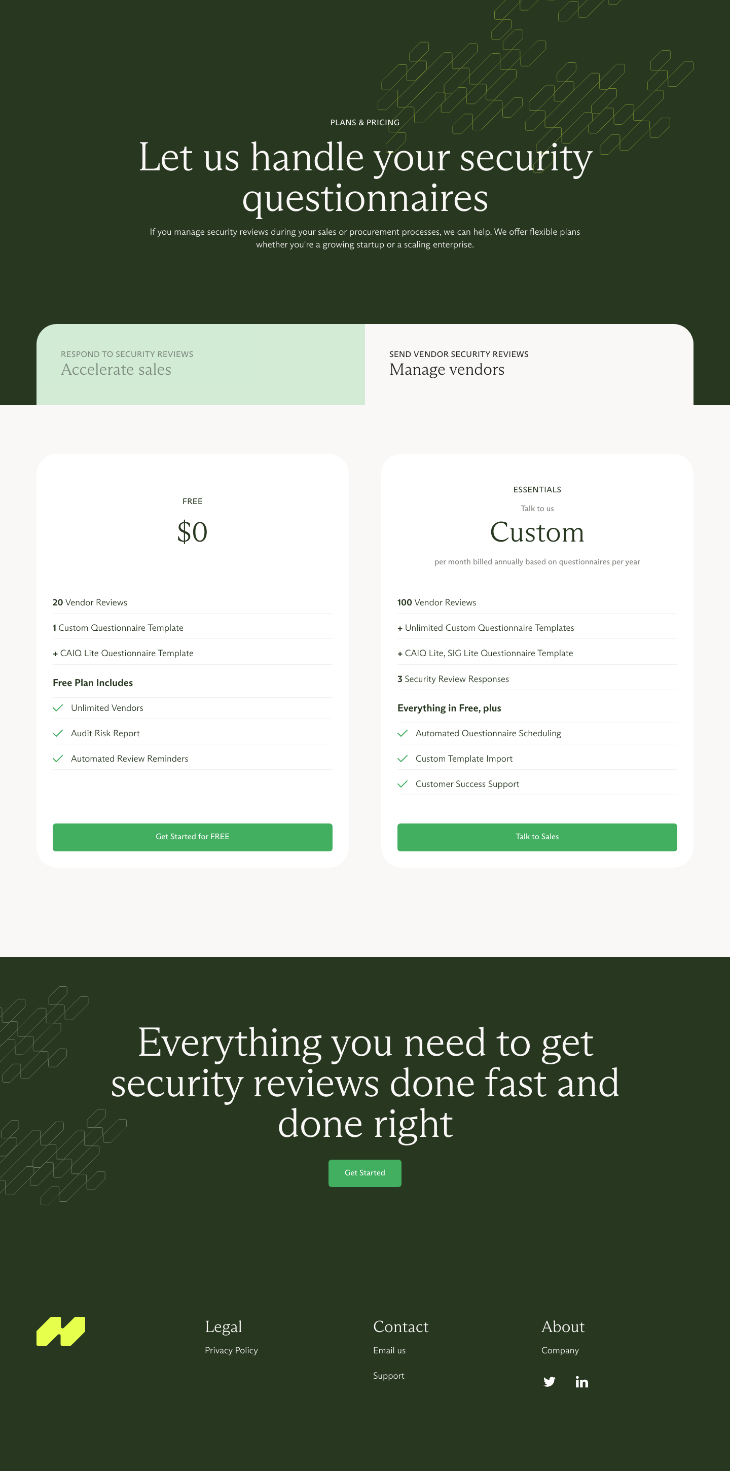 Hypercomply Pricing screenshot