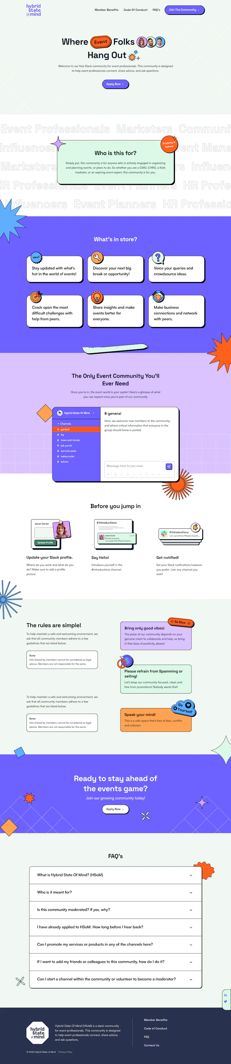 Hybridstateofmind Landing Page screenshot