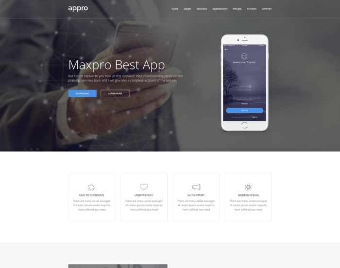 24 Best Free App Landing Page Templates You Need To See Now Landingfolio
