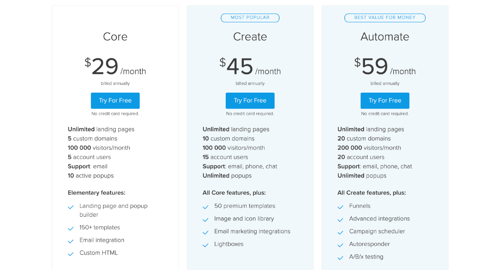 Landingi Pricing