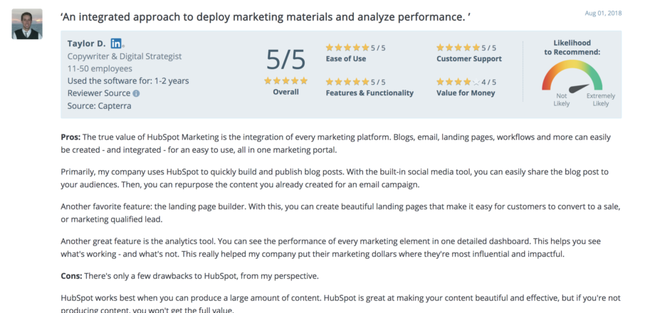 Hubspot Reviews