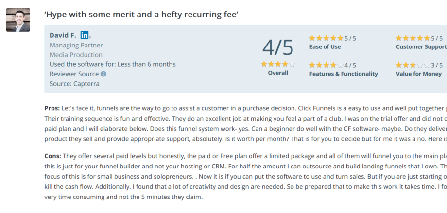 Clickfunnels Reviews