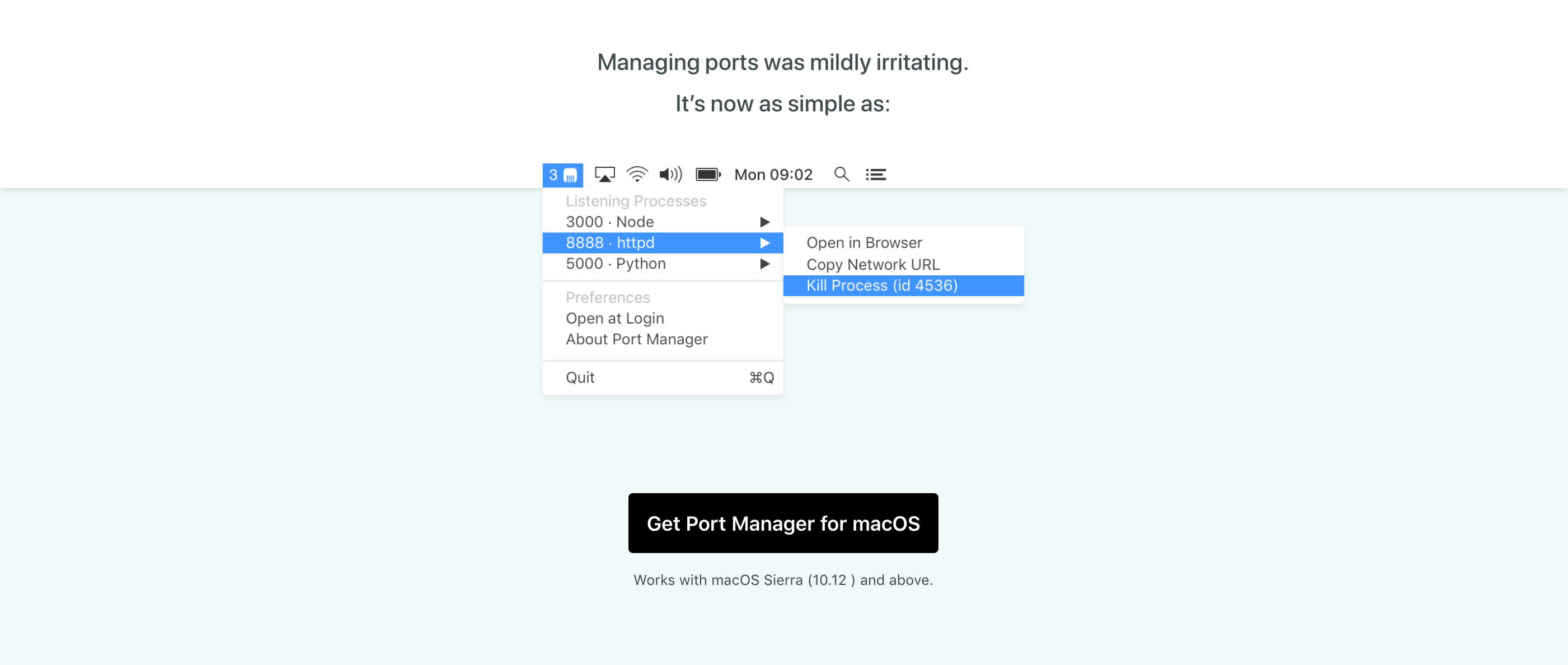 Portmanager Solution component screenshot
