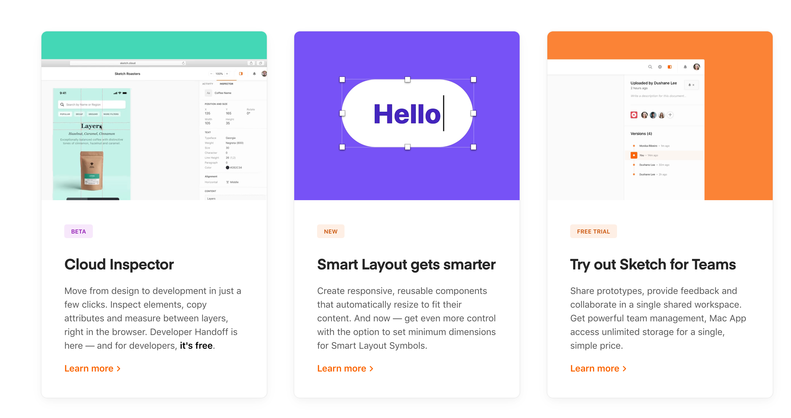 Sketch Blog component screenshot