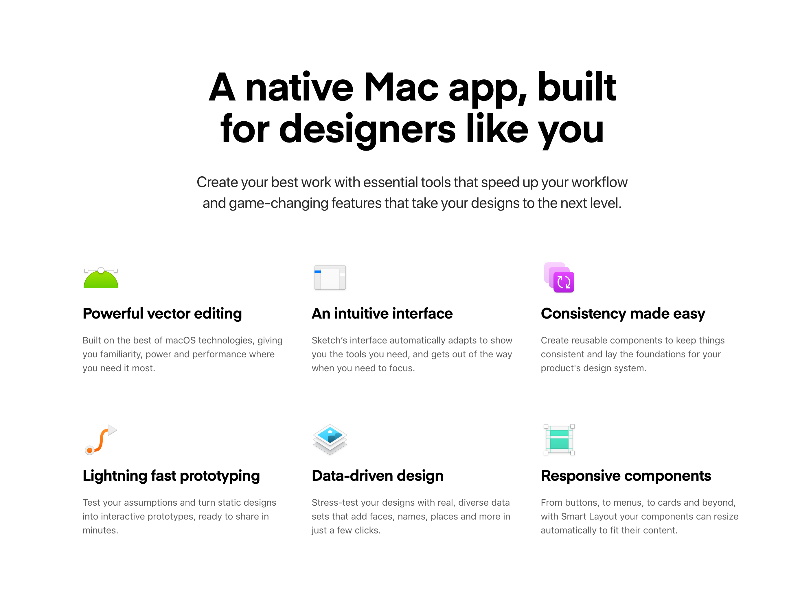 Sketch Feature component screenshot