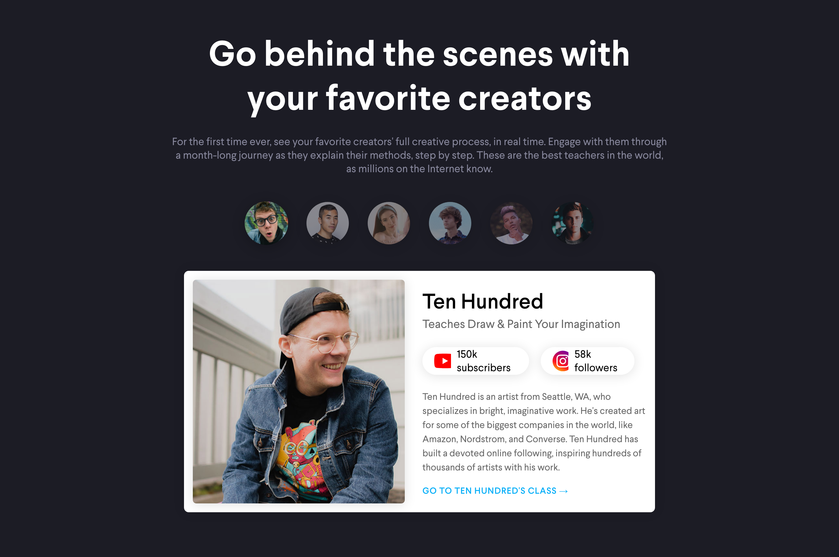 Monthly Partners component screenshot