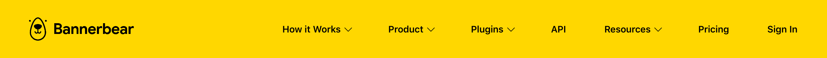 Bannerbear Header component screenshot
