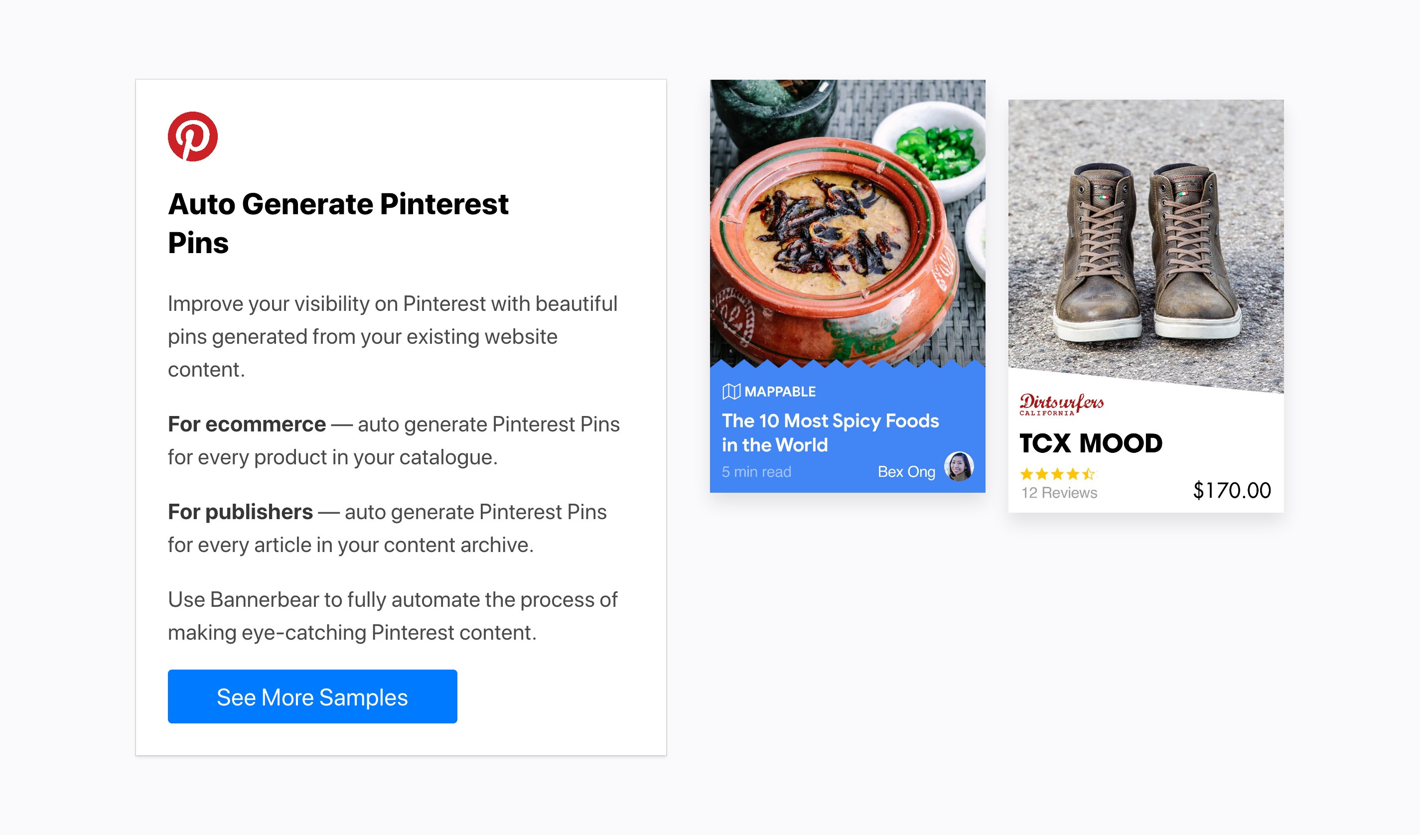 Bannerbear Feature component screenshot