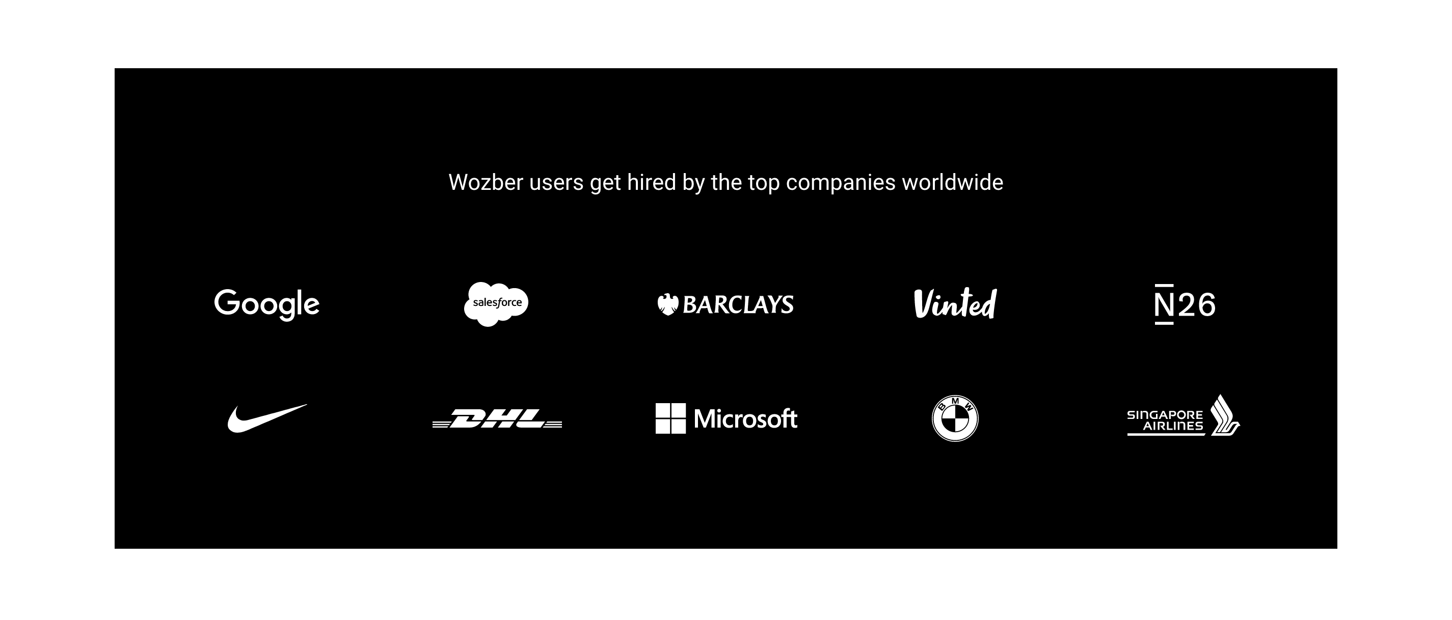Wozber Logo Cloud component screenshot