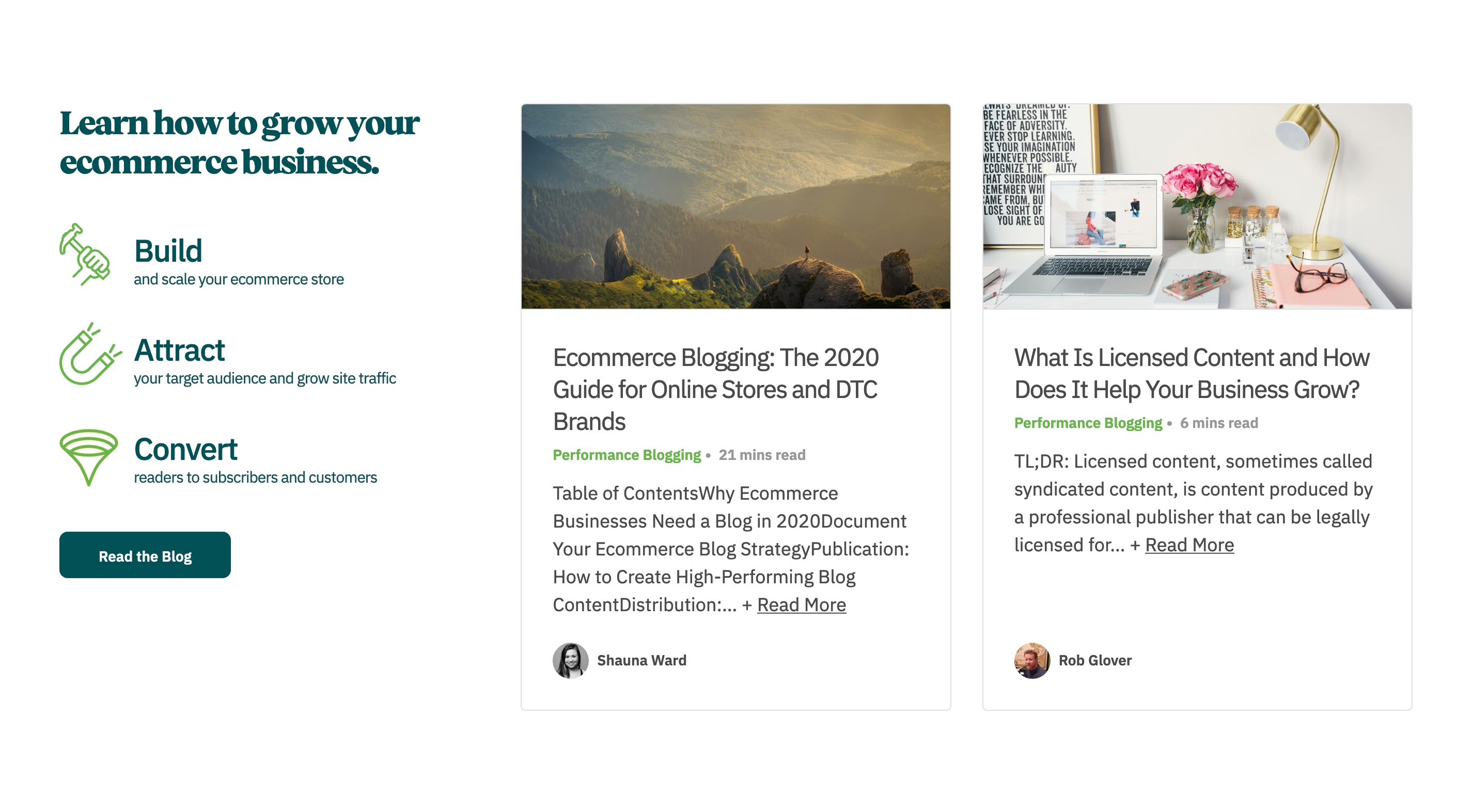 Matcha Blog component screenshot
