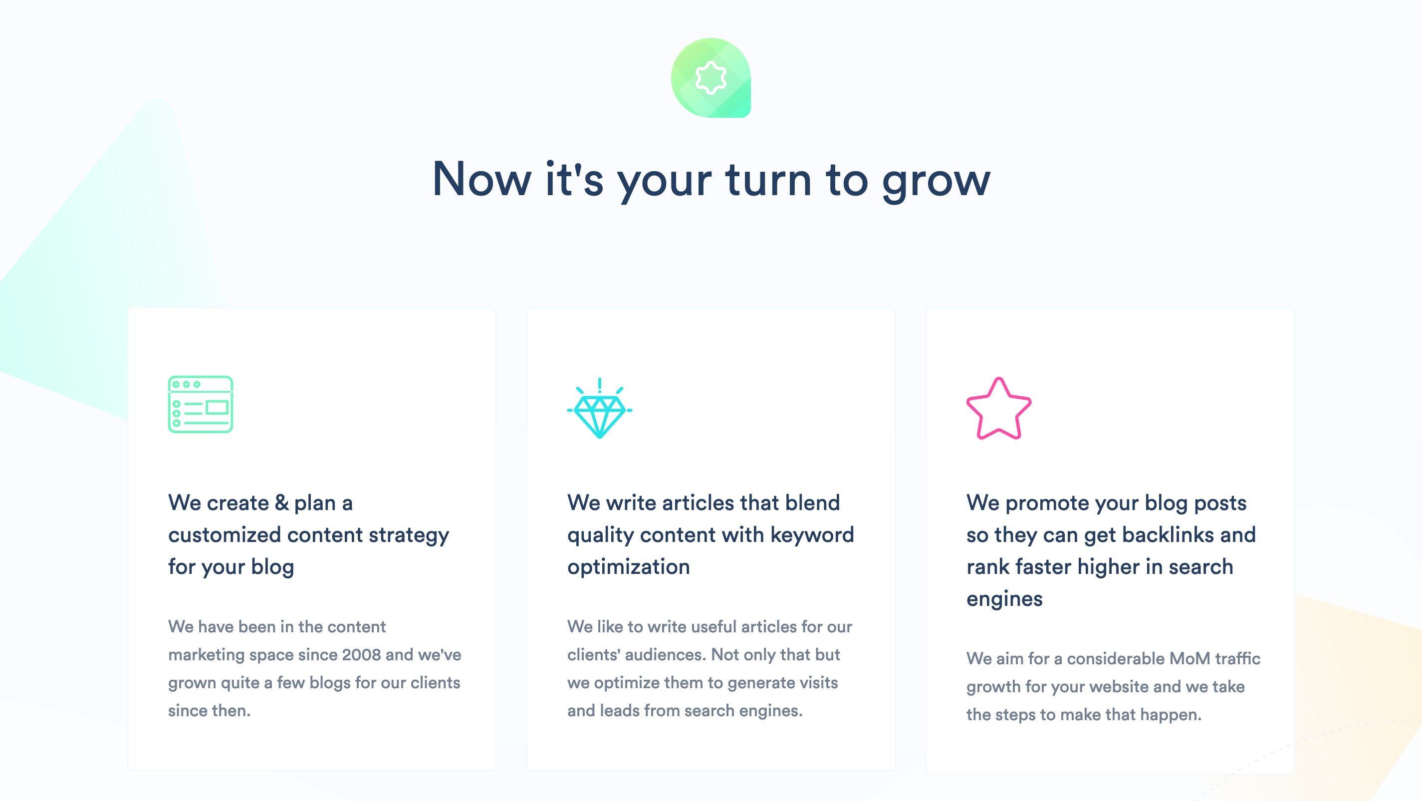 Upcutstudio Feature component screenshot