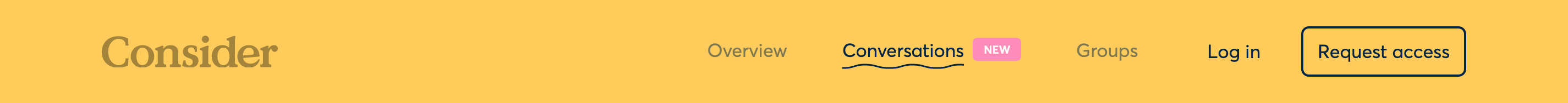 Consider Header component screenshot
