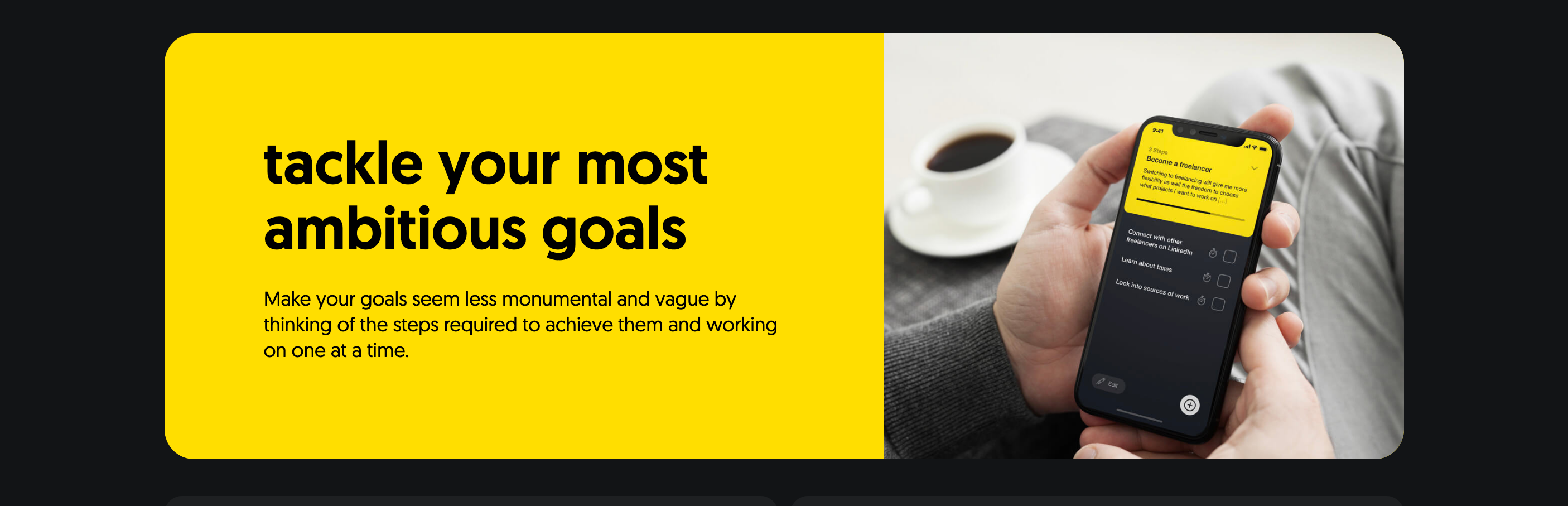Thrive Feature component screenshot
