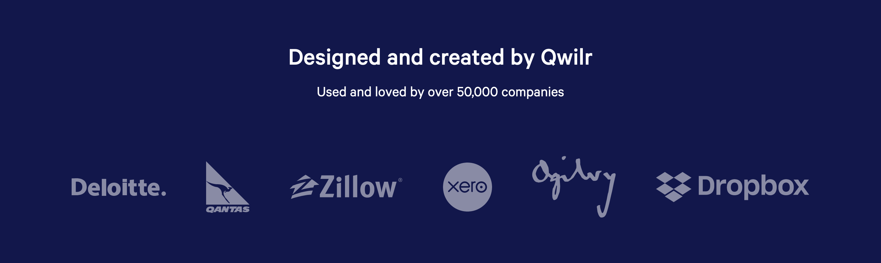 Qwilr Logo Cloud component screenshot