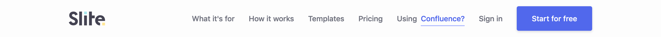Slite Header component screenshot