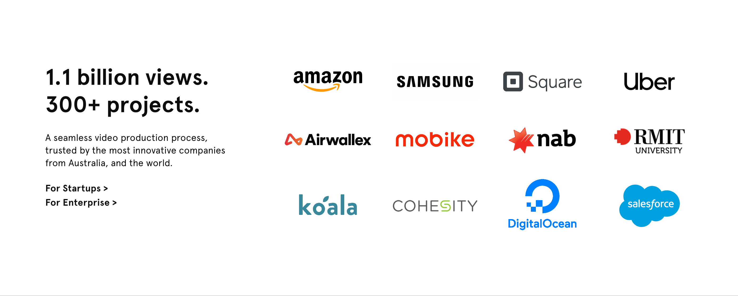 Vidico Logo Cloud component screenshot