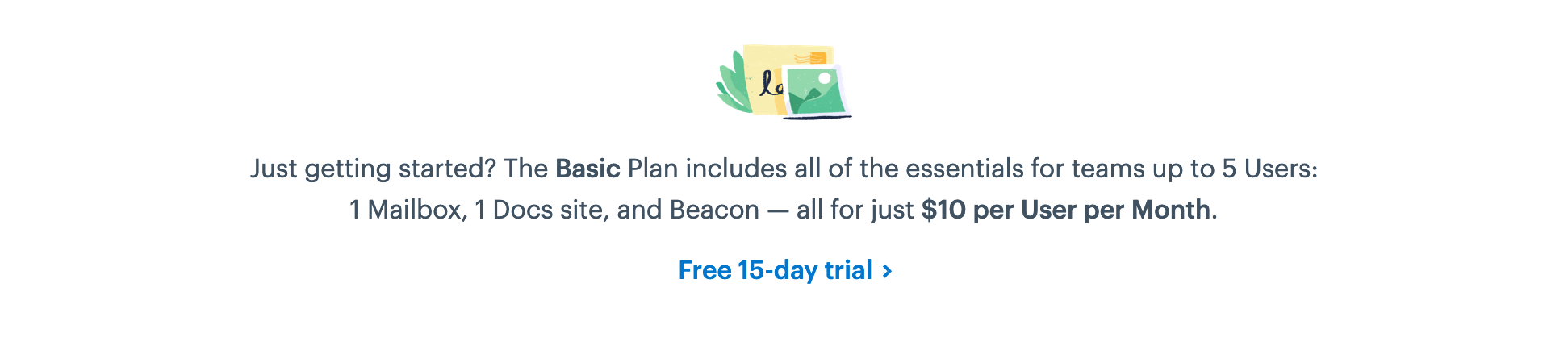 Helpscout Pricing component screenshot